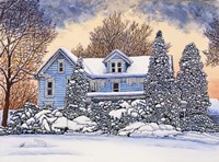 The Blue House Fine Art Print