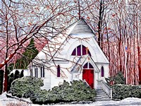 Chapel At Chautauqua Fine Art Print