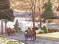 Chautauqua - Currier And Ives Ride Fine Art Print
