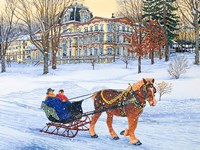 Chautauqua - One Horse Sleigh Fine Art Print