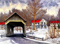 Covered Bridge Warren Vt Fine Art Print