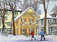 Gingerbread House In Chautauqua Fine Art Print