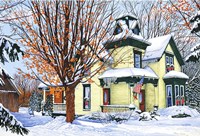 Grand Old Homestead, Clark St Hamburg, Ny Fine Art Print