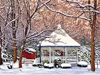 Morgan's Gazebo, Hamburg Ny Fine Art Print