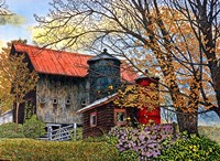 Pin Head Silos Vermont Fine Art Print