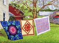 Quilt Trio, Pennsylvania Fine Art Print