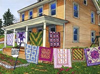 Quilts Nine On The Line, Lancaster, Pa Fine Art Print