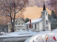 Saint Mary's Church - New Oregon, Ny Fine Art Print