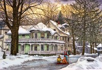 Sledding, Chautauqua, Ny Fine Art Print