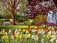 Spring Garden II, Eden Ny Fine Art Print