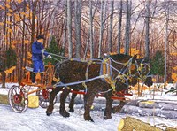Work Horses Lumbering Fine Art Print