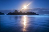 Seal Rock Vert Moon Streak Fine Art Print