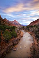 Zion River Vert Fine Art Print