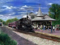 New Hope Station Framed Print