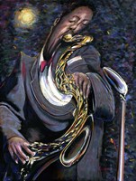 S For Sax Fine Art Print