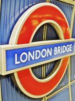 London Bridge Underground Sign Fine Art Print