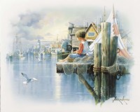 Fishing Dock B Fine Art Print