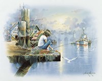 Fishing Dock D Fine Art Print