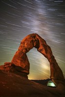 Delicate Arch Star Trails Fine Art Print
