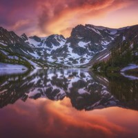 Indian Peaks Reflection Fine Art Print