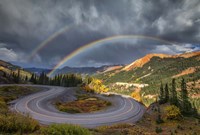 Red Mountain Rainbow Framed Print