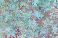 Leaves Carpet Aqua Fine Art Print