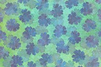 Macleaya Leaf Blue Violet and Aqua Fine Art Print