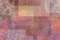 Stylish Patterns Rosy Brown Fine Art Print