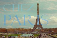 Chez Paris with Eiffel Tower Fine Art Print