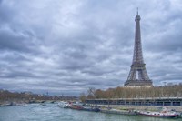 Eiffel Tower and Seine in Paris Fine Art Print