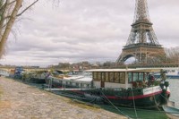Eiffel Tower and Seine Qauy Paris Fine Art Print