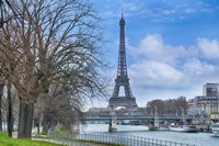 Eiffel Tower, Ile des Cygnes and Seine Paris Fine Art Print
