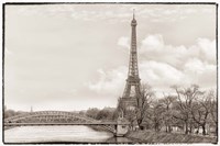 Eiffel Tower, Seine and Pont Rouelle Fine Art Print
