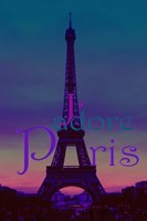 J'adore Paris - Eiffel Tower Fine Art Print