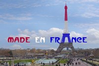 Made en France with Eiffel Tower Fine Art Print