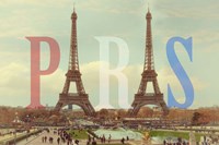 Paris with Two Eiffel Towers Fine Art Print