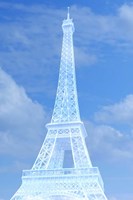 White Eiffel Tower Fine Art Print