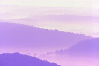 Hazy Purple Mountains Fine Art Print