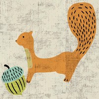 Ada's Squirrel Framed Print