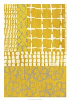 Golden Blockprint I Fine Art Print