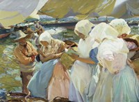 Valencianas en la Playa (Women from Valencia on the beach), 1915 Fine Art Print
