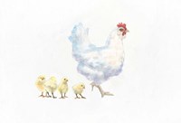 Hen and Chickens Fine Art Print