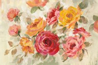 Brushy Roses Fine Art Print