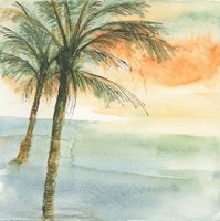 Island Sunset I Framed Print