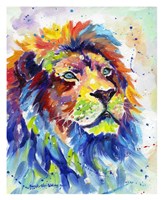 Colorful African Lion Fine Art Print