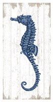 Seahorse in Blue II Fine Art Print