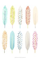 Feather Patterns I Framed Print