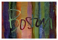 Abstract Boston Fine Art Print