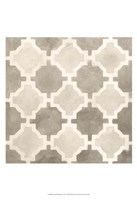 Neutral Watercolor Tile I Fine Art Print