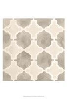 Neutral Watercolor Tile III Fine Art Print
